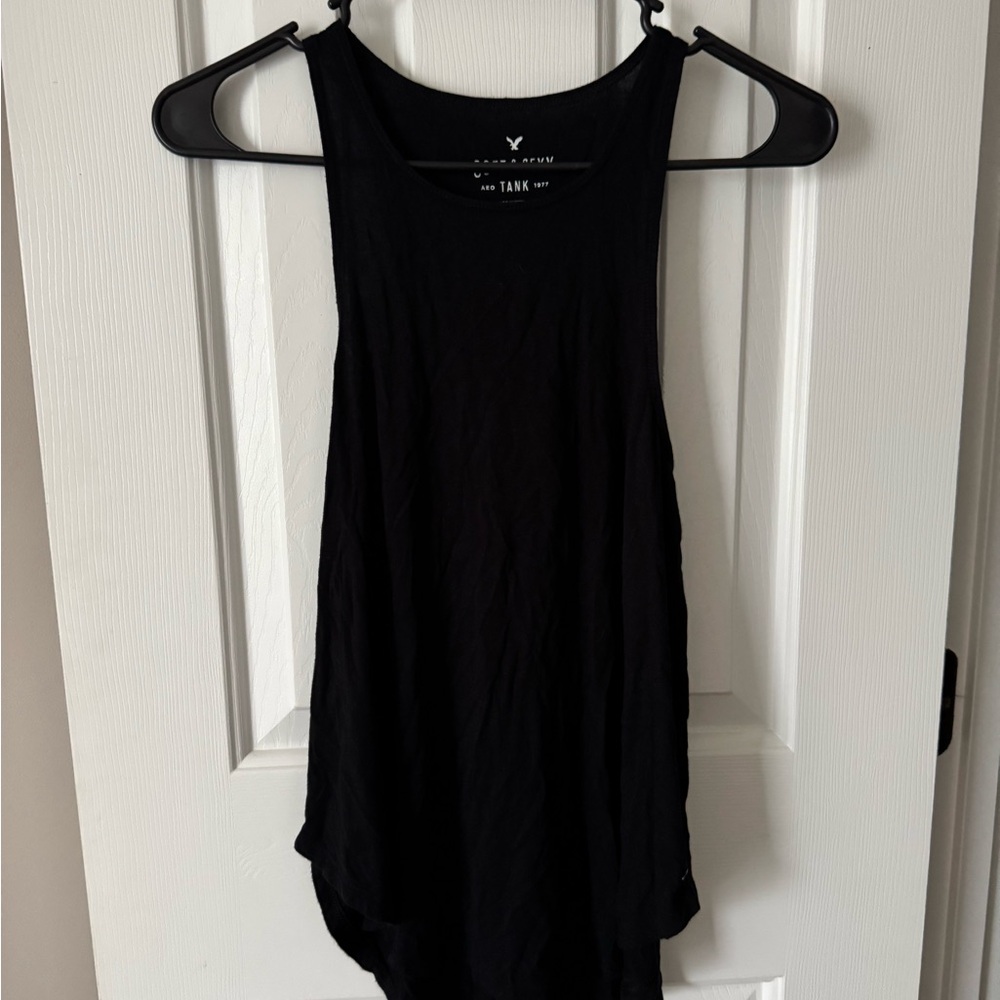American Eagle Outfitters Black Racerback Tank